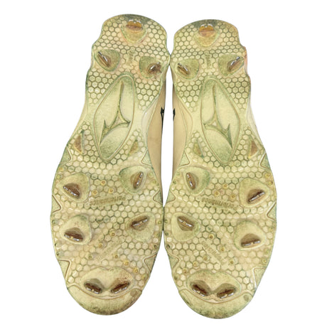 Alec Burleson St Louis Cardinals Autographed 2025 Game Used Military Appreciation Weekend Cleats w/ Inscription - JSA COA