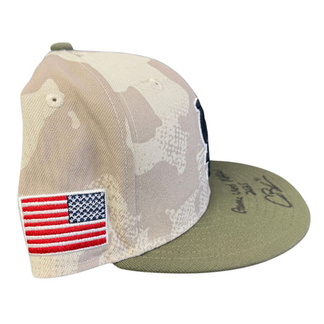 Alec Burleson St Louis Cardinals Autographed 2025 Game Used Military Appreciation Weekend Hat w/ Inscription - JSA COA