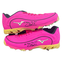Alec Burleson St Louis Cardinals Autographed 2025 Game Used Mothers Day Cleats w/ Inscription - JSA COA