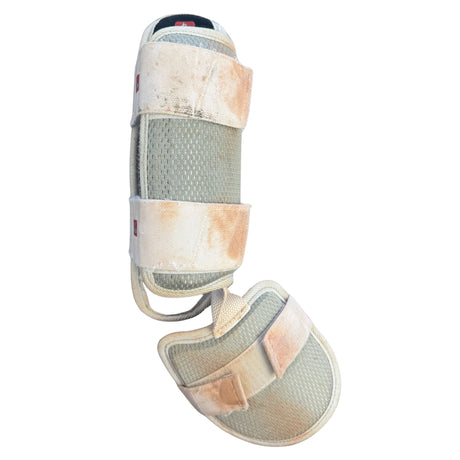 Alec Burleson St Louis Cardinals Autographed 2025 Game Used Shin Guard w/ Inscription - JSA COA