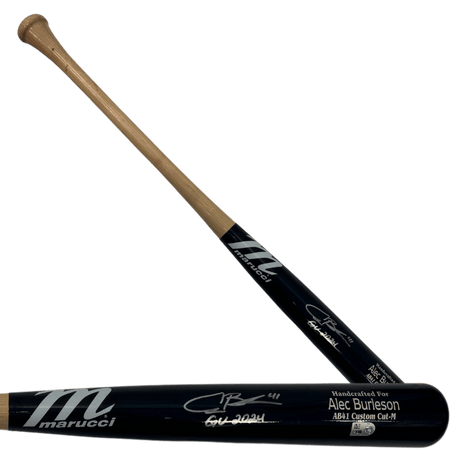 Alec Burleson St Louis Cardinals Autographed Game Used Marucci Bat w/ Inscription- JSA & MLB COA