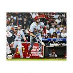 
Alec Burleson St Louis Cardinals Autographed Hitting 8x10 Photo - Fan Cave COA — Front