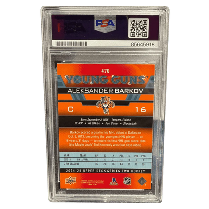 Aleksander Barkov 2024-25 Upper Deck Series Two Young Guns Autograph Card #470