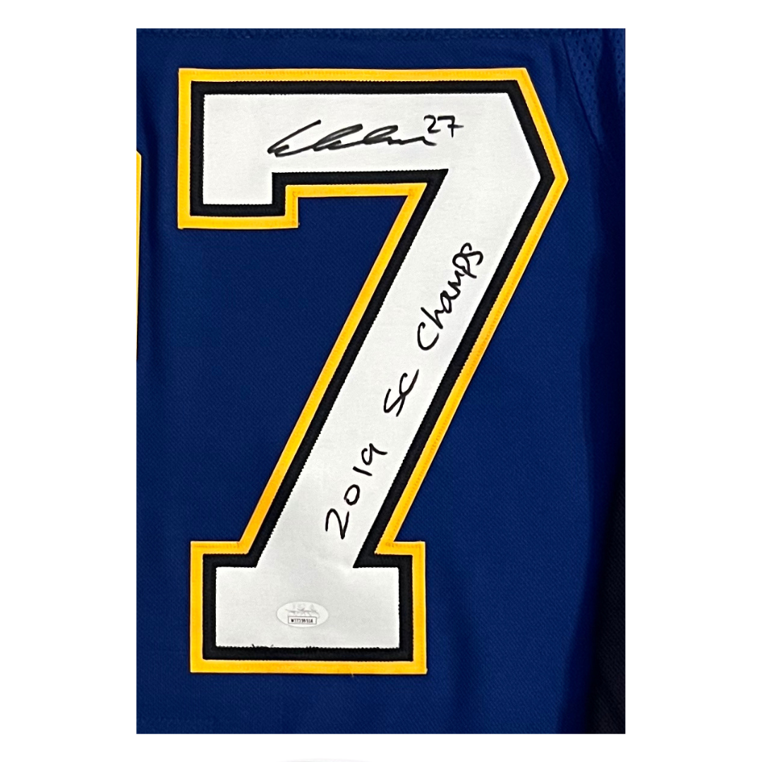 Alex Pietrangelo St Louis Blues Autographed Adidas Home Jersey w/Inscription & Patches- JSA COA
