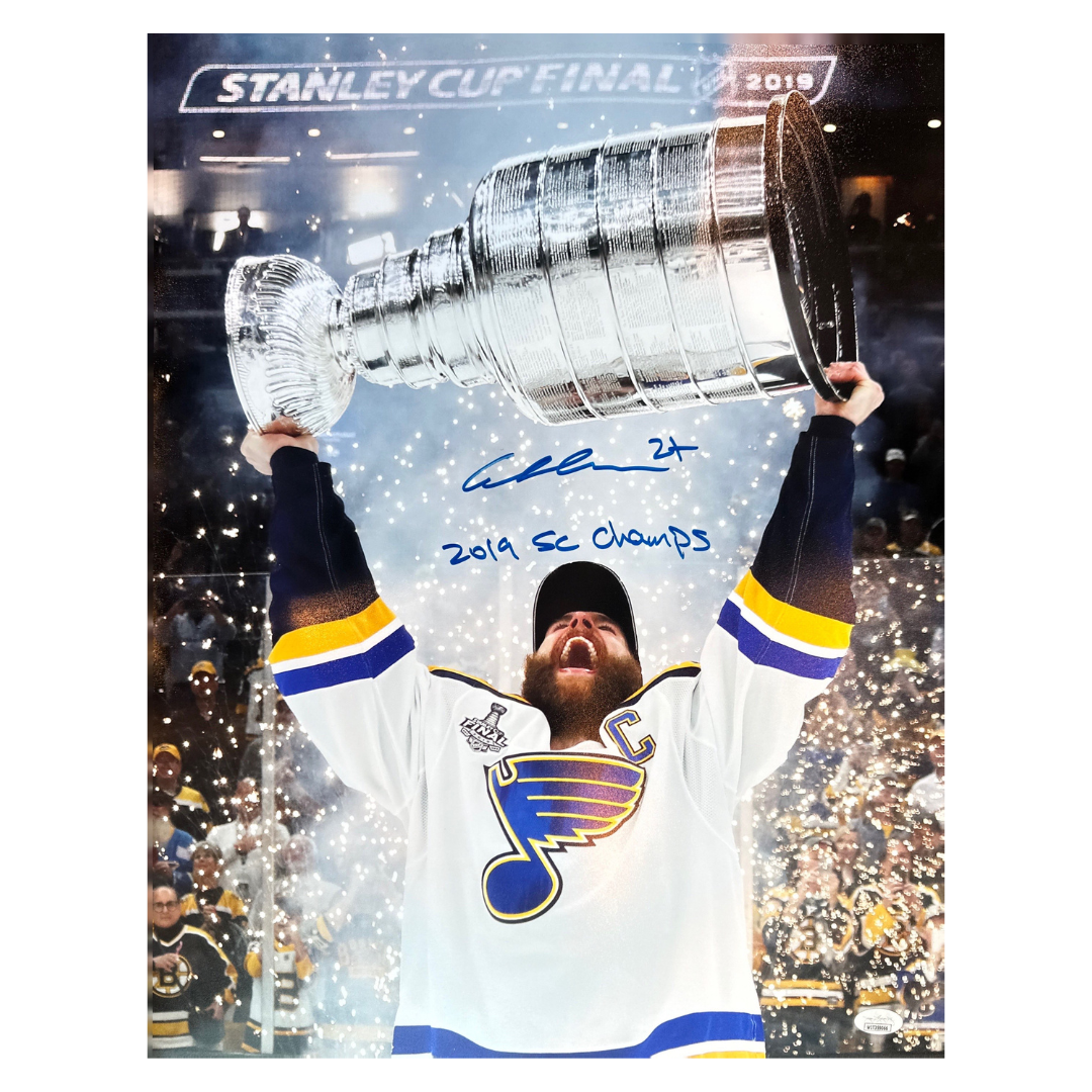 Alex Pietrangelo St Louis Blues Autographed 2019 Stanley Cup 16x20 Photo with Inscription - JSA COA