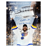 Alex Pietrangelo St Louis Blues Autographed 2019 Stanley Cup 16x20 Photo with Inscription - JSA COA