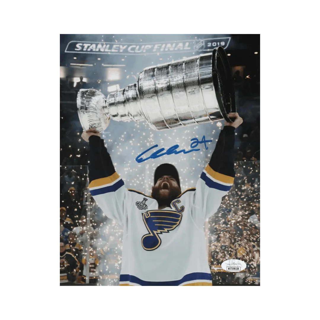 Alex Pietrangelo St Louis Blues Autographed 2019 Stanley Cup Raising Photo - JSA COA