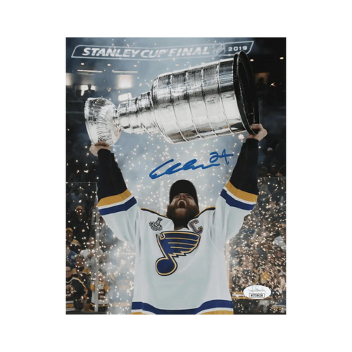 Alex Pietrangelo St Louis Blues Autographed 2019 Stanley Cup Raising Photo - JSA COA