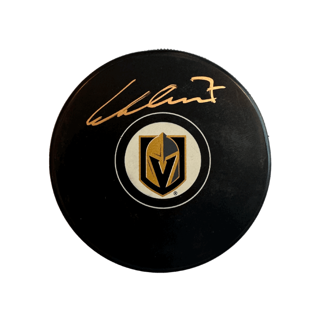 Alex Pietrangelo Vegas Golden Knights Autographed Logo Puck - JSA COA
