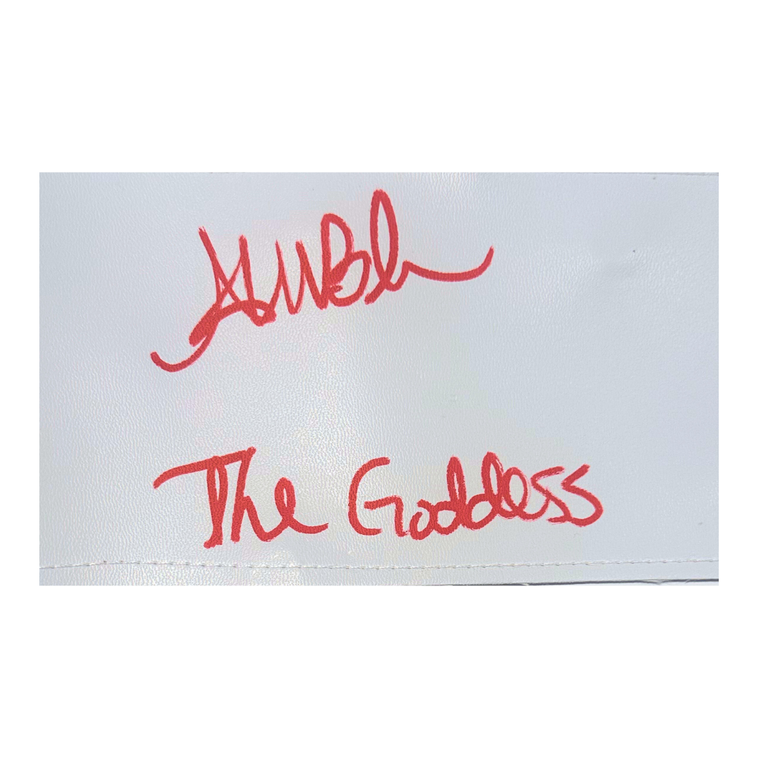 Alexa Bliss Autographed Red & Gold WWE Belt w/ "The Goddess" Inscription - Beckett COA