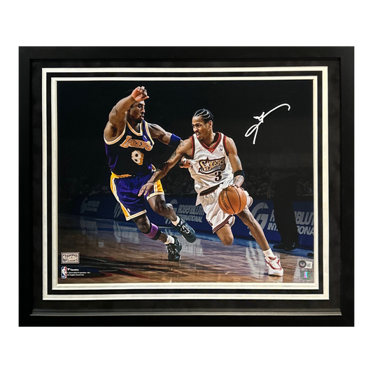 Allen Iverson Philadelphia 76ers Autographed Framed 16x20 - Beckett COA