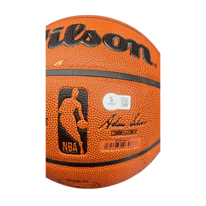 Alonzo Mourning Miami Heat Autographed Wilson Basketball - Beckett COA
