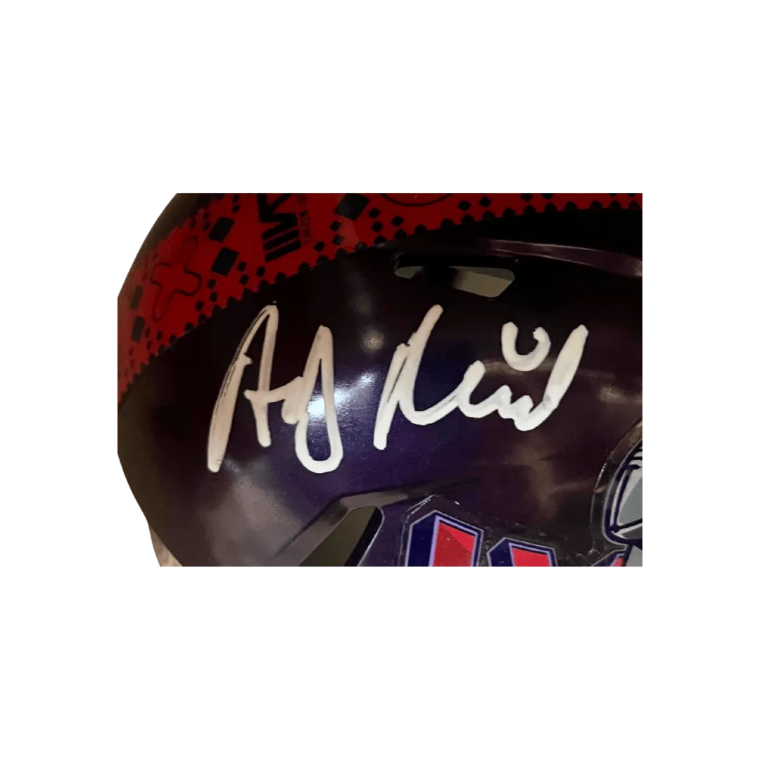 Andy Reid Kansas City Chiefs Super Bowl LVIII Autographed Mini Speed Helmet - Beckett COA