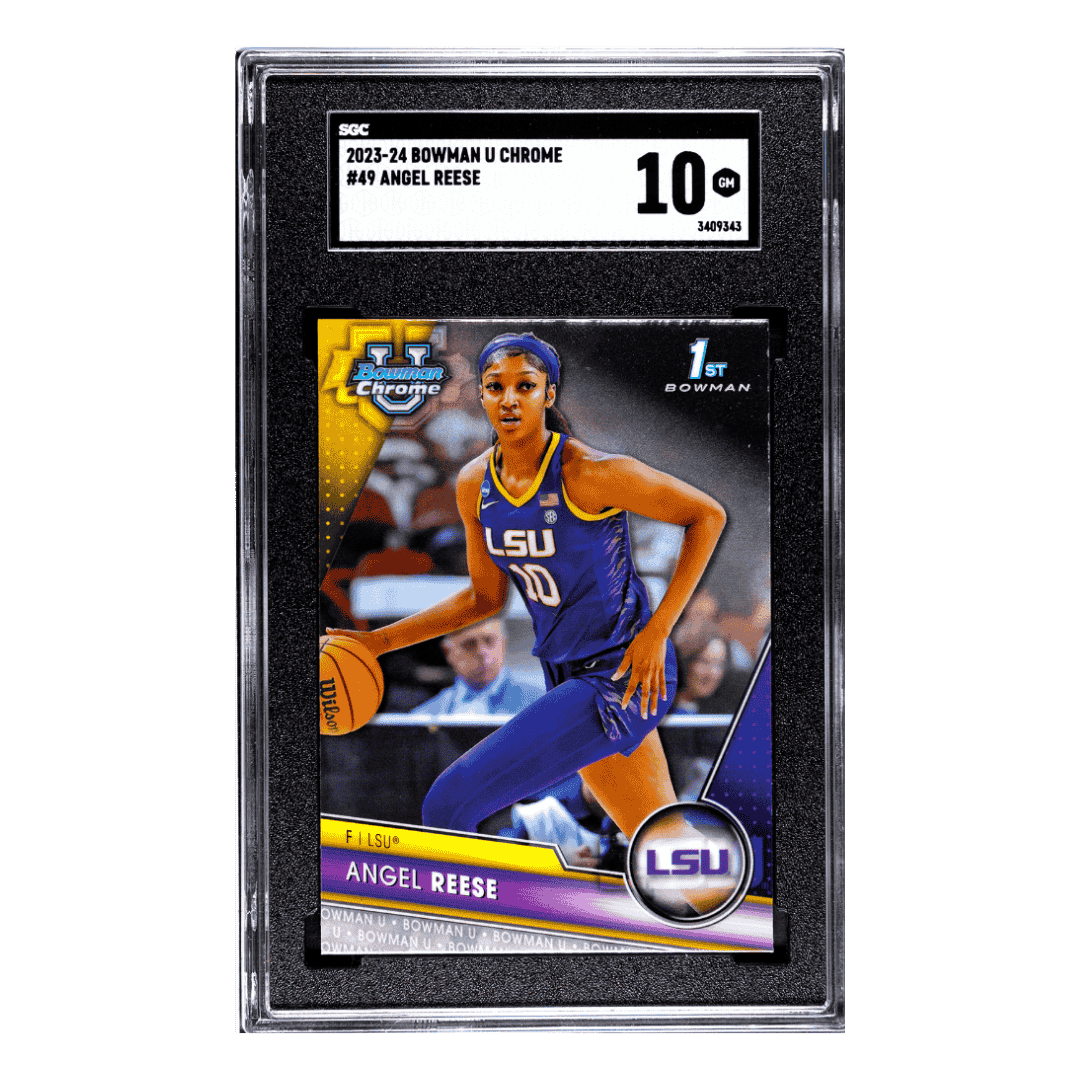 Angel Reese SGC 10 2023-24 Bowman University Chrome Card #49