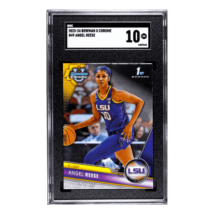 Angel Reese SGC 10 2023-24 Bowman University Chrome Card #49