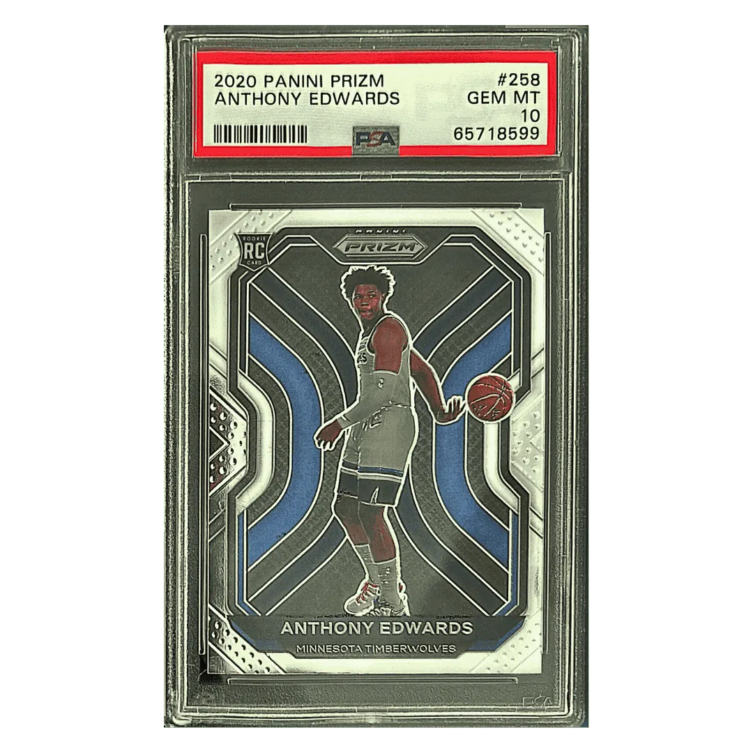 Anthony Edwards PSA 10 2020 Panini Prizm Rookie RC Card #258
