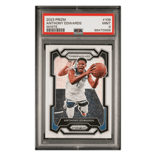 Anthony Edwards PSA 9 2023 Panini Prizm White #d/175 Card #108
