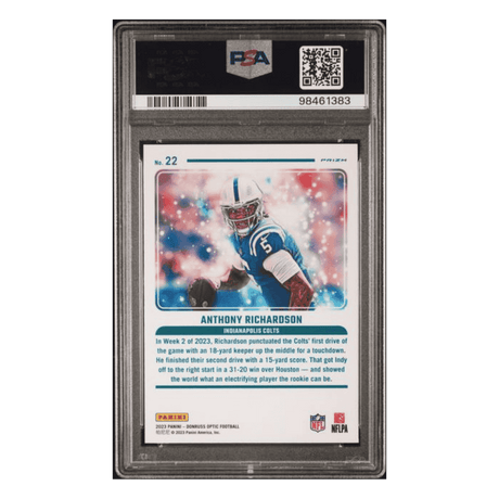 Anthony Richardson PSA 10 2023 Panini Donruss Optic Mythical Rookie RC Card #22