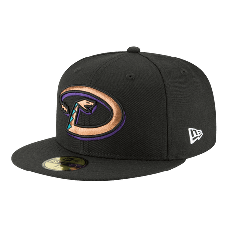 Arizona Diamondbacks Cooperstown Collection Wool New Era Black 59FIFTY Fitted Hat