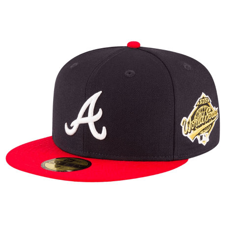 Atlanta Braves 1995 World Series Patch Wool New Era 59FIFTY Fitted Hat