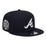 Atlanta Braves 2021 World Series Patch New Era Navy 9FIFTY Adjustable Snapback Hat