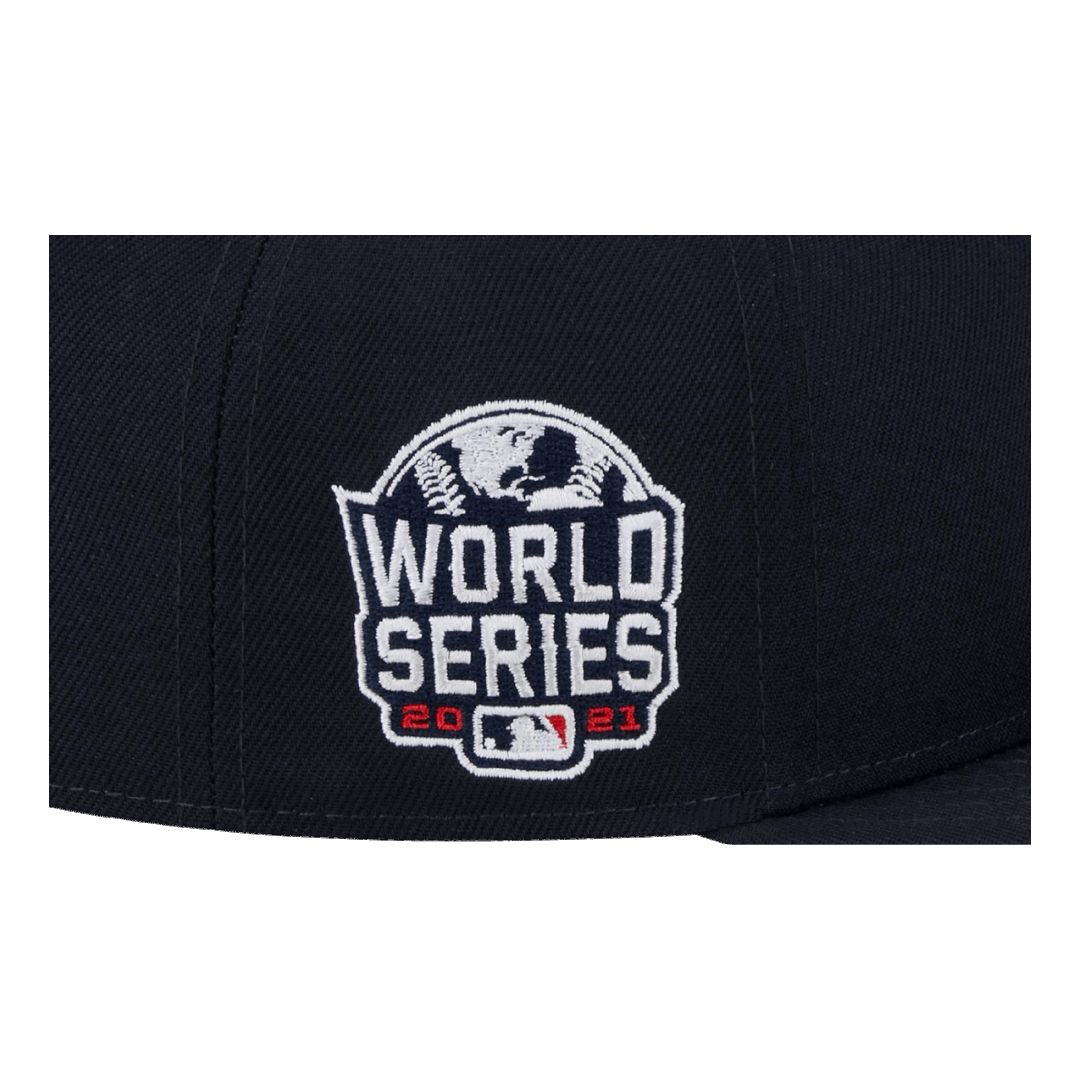 Atlanta Braves 2021 World Series Side Patch New Era Navy 59FIFTY Fitted Hat