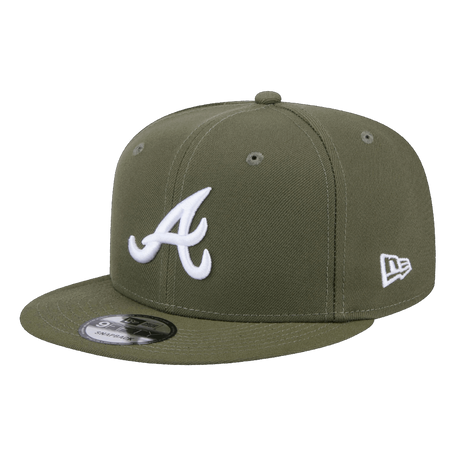 Atlanta Braves Color Pack New Era 9FIFTY Olive Green Adjustable Snapback Hat