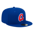Atlanta Braves Cooperstown Collection Wool New Era Royal 59FIFTY Fitted Hat