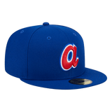 Atlanta Braves Cooperstown Collection Wool New Era Royal 59FIFTY Fitted Hat