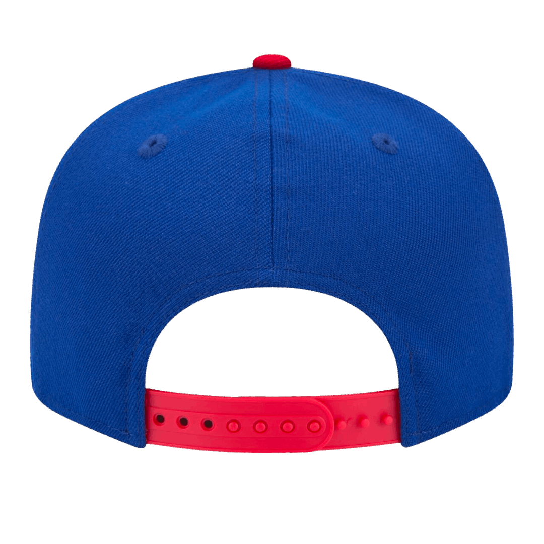Atlanta Braves Cooperstown Collection New Era Royal/Red 9FIFTY Adjustable Snapback Hat