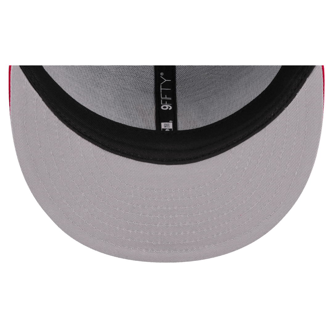Atlanta Braves Cooperstown Collection New Era Royal/Red 9FIFTY Adjustable Snapback Hat