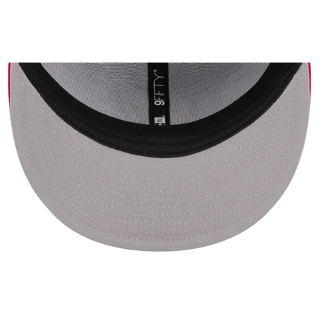 Atlanta Braves Cooperstown Collection New Era Royal/Red 9FIFTY Adjustable Snapback Hat