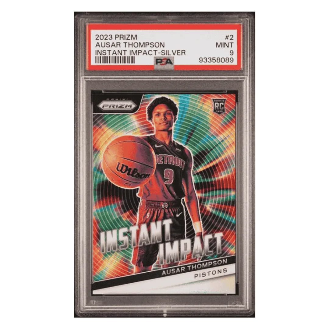 Ausar Thompson PSA 9 2023 Panini Prizm Instant Impact Silver Rookie RC Card #2