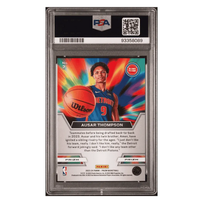Ausar Thompson PSA 9 2023 Panini Prizm Instant Impact Silver Rookie RC Card #2