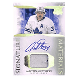 Auston Matthews 2021-22 Upper Deck The Cup Auto Patch Signature Material #D /10 Card #SP-AM