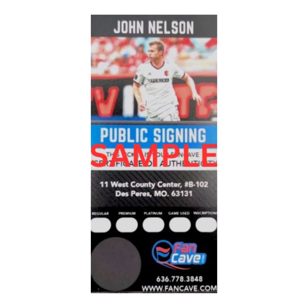John Nelson St Louis City SC Autographed Kicking 8x10 Photo - Fan Cave COA