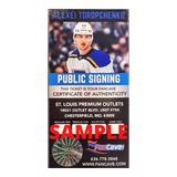 Alexei Toropchenko St Louis Blues Autographed Logo Puck - Fan Cave COA