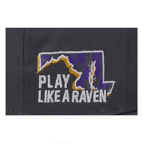 Baltimore Ravens 2024 NFL Draft New Era Grey 9FIFTY Adjustable Snapback Hat
