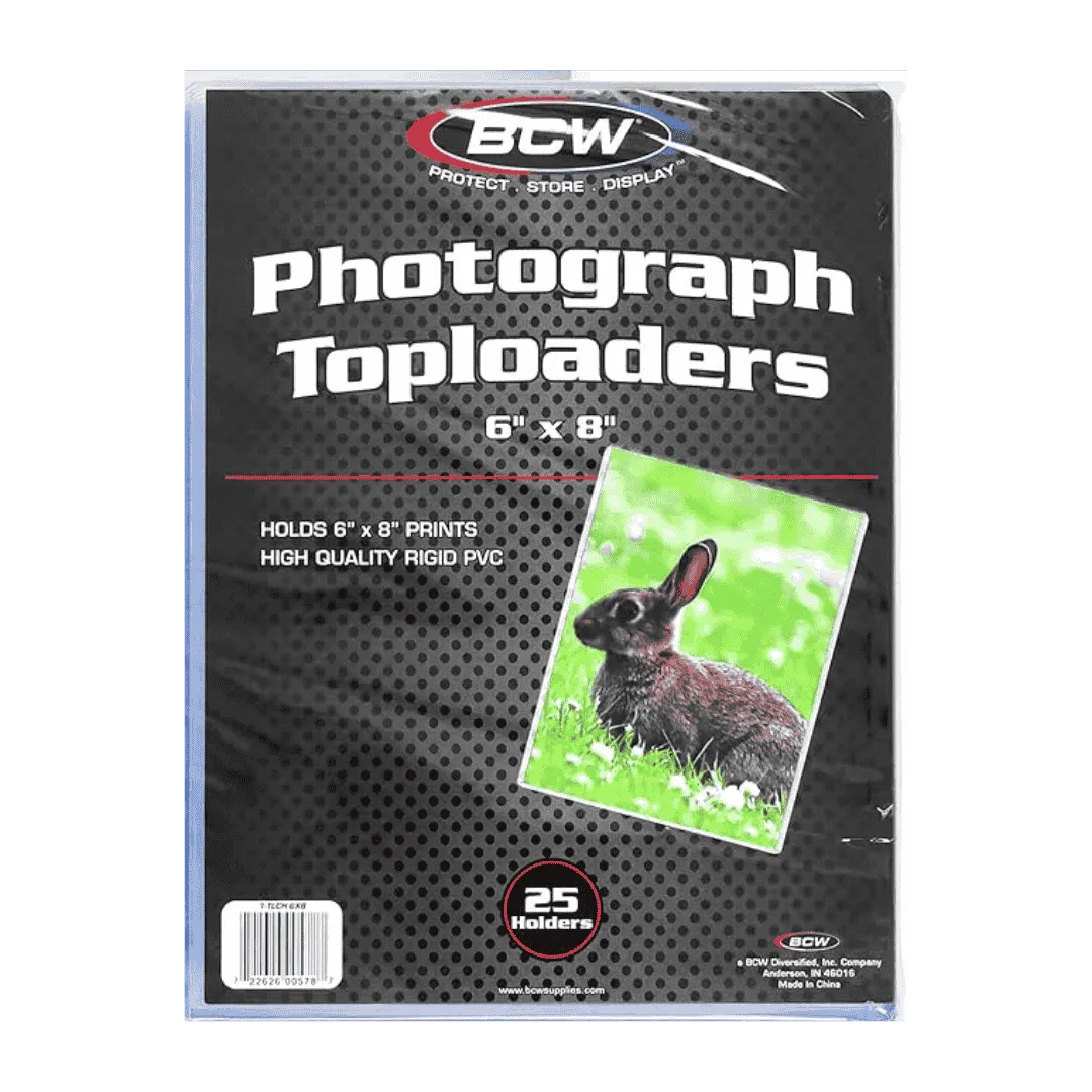 BCW Photograph Toploader 6"x8" - 25 Pack