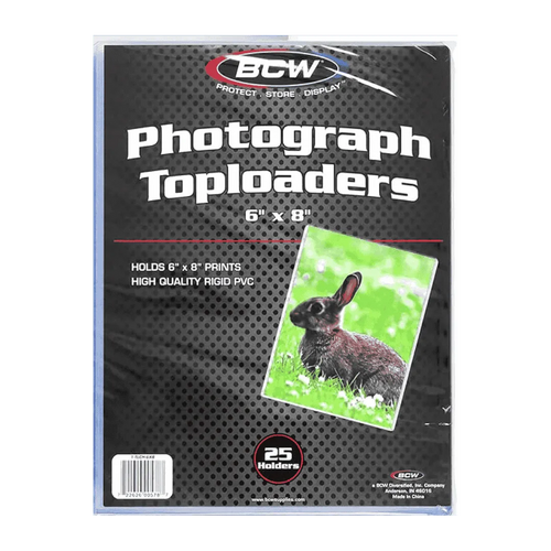 BCW Photograph Toploader 6"x8" - 25 Pack
