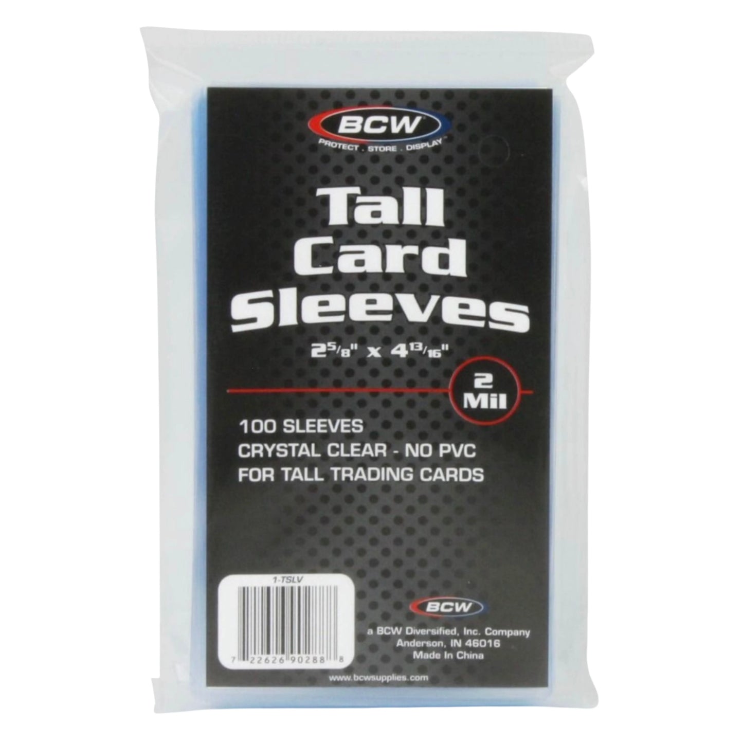 BCW Tall Card Sleeves - 100 Count