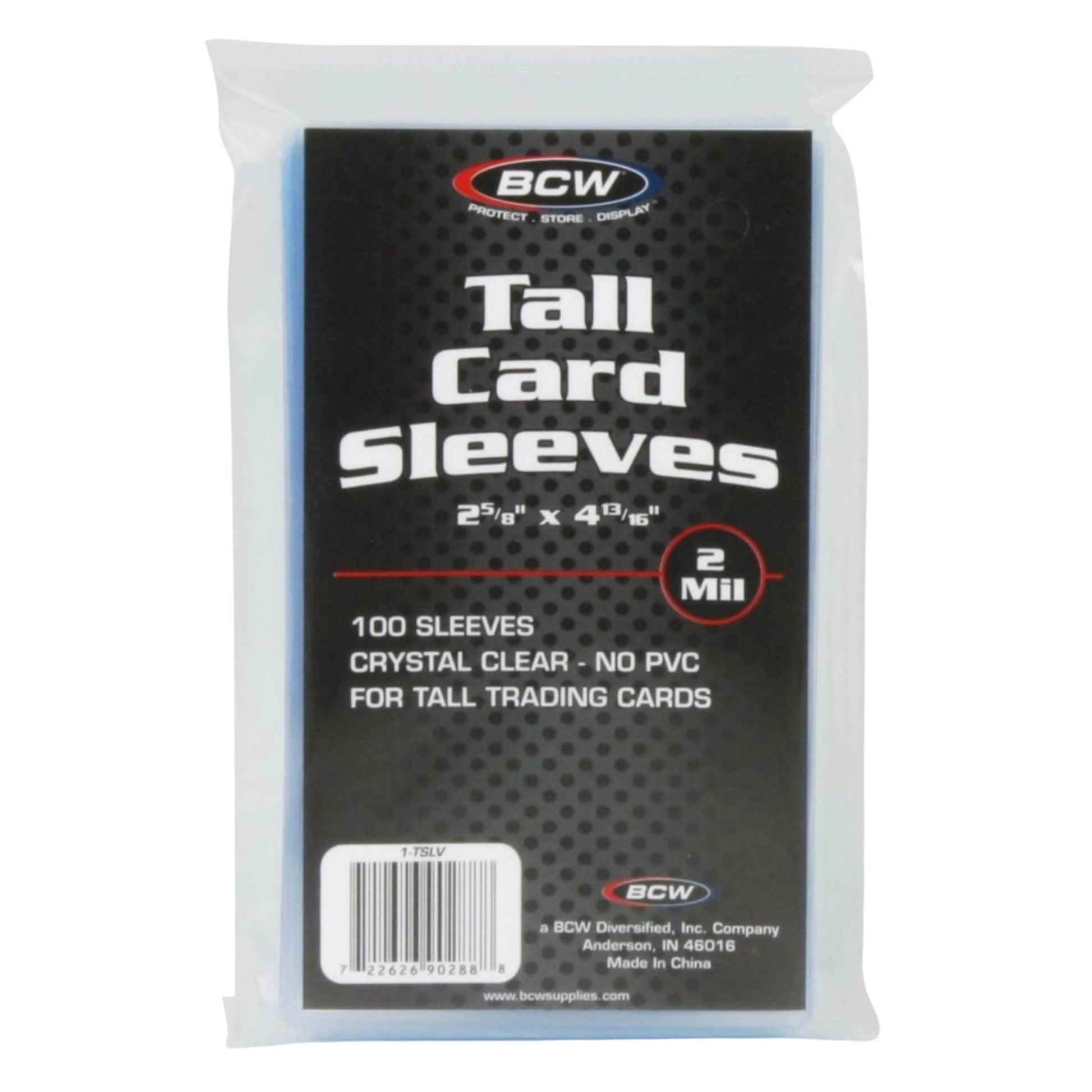 BCW Tall Card Sleeves - 100 Count