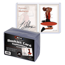 BCW Toploader Booklet Card (Vertical) Holder 5 3/8"x 3 13/16" Standard - 10 Pack