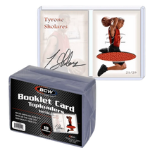 BCW Toploader Booklet Card (Vertical) Holder 5 3/8"x 3 13/16" Standard - 10 Pack