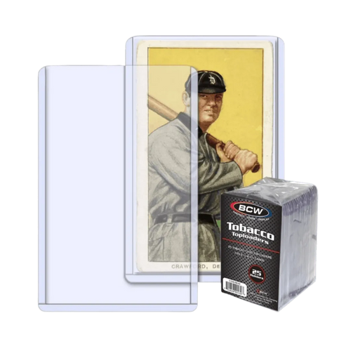 BCW Toploader Tobacco Card Holder 1 11/16"x2 7/8" Standard - 25 Pack
