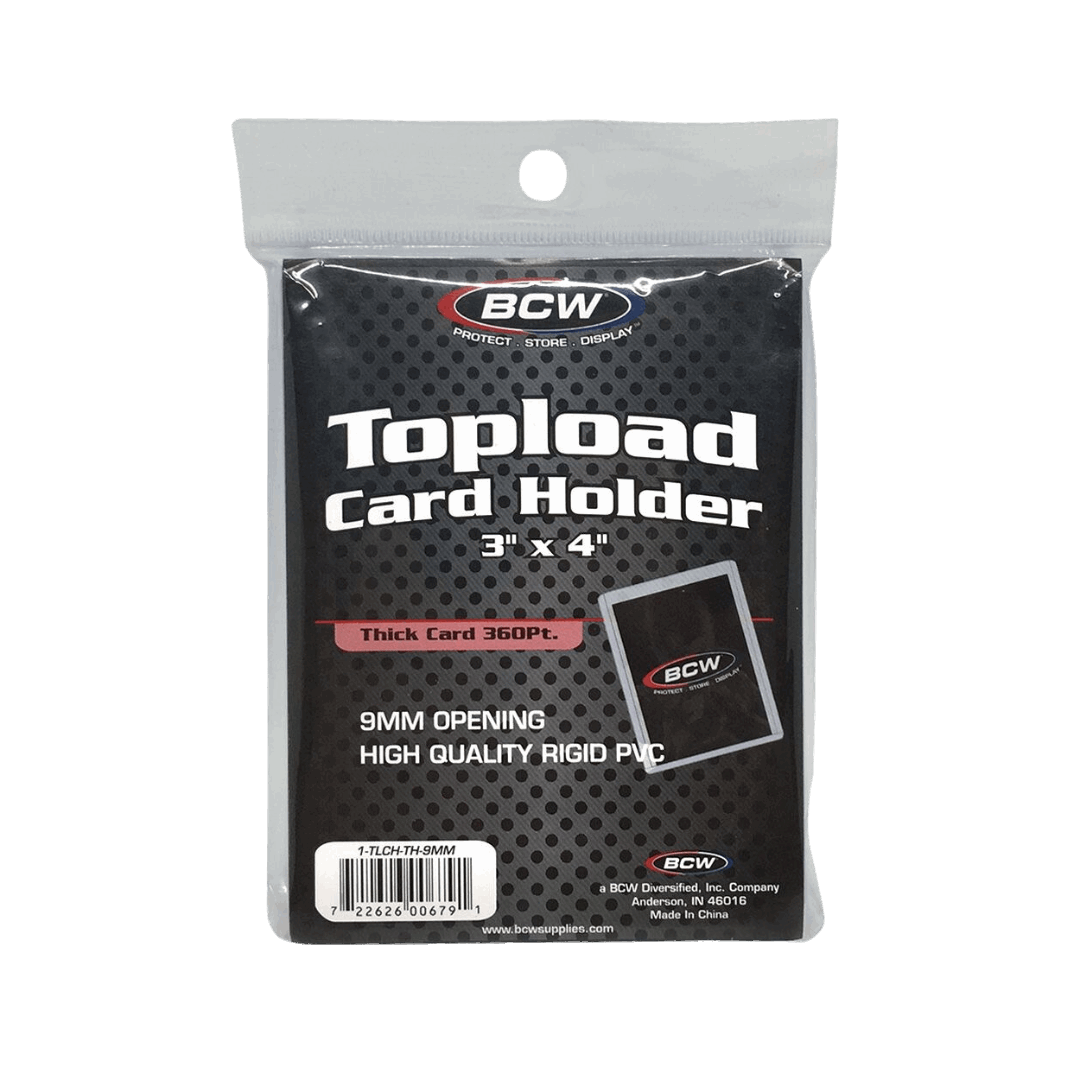BCW Toploader Trading Card Holder 3"x4" - 360 PT - 1 Pack
