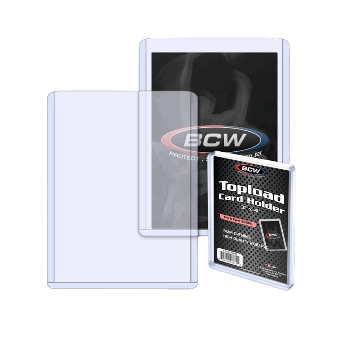 BCW Toploader Trading Card Holder 3"x4" - 360 PT - 1 Pack
