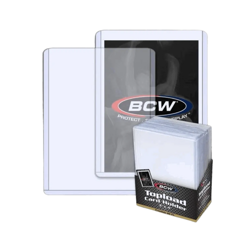 BCW Toploader Trading Card Holder 3"x4" - Various Sizes