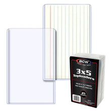 BCW Toploader Trading Card Holder 3"x5" - 25 Pack