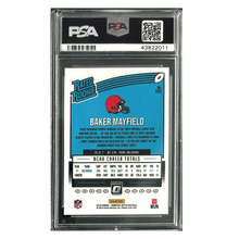 Baker Mayfield PSA 9 2018 Panini Donruss Optic Rated Rookie Card #153